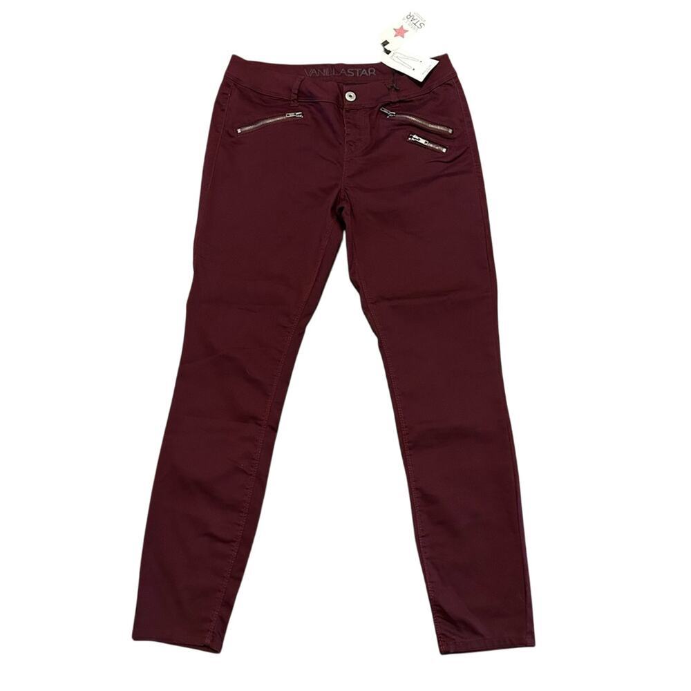 Vanilla Star Junior Size 13, Burgundy Skinny Jeans Regular Rise NWT